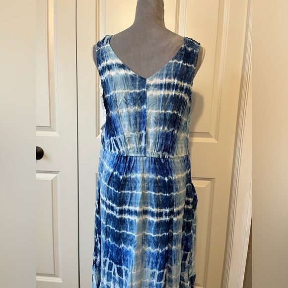 NWT Beach Lunch Lounge Tie Dye Sleeveless Lightweight Maxi Sundress Sz Medium - Picture 9 of 10
